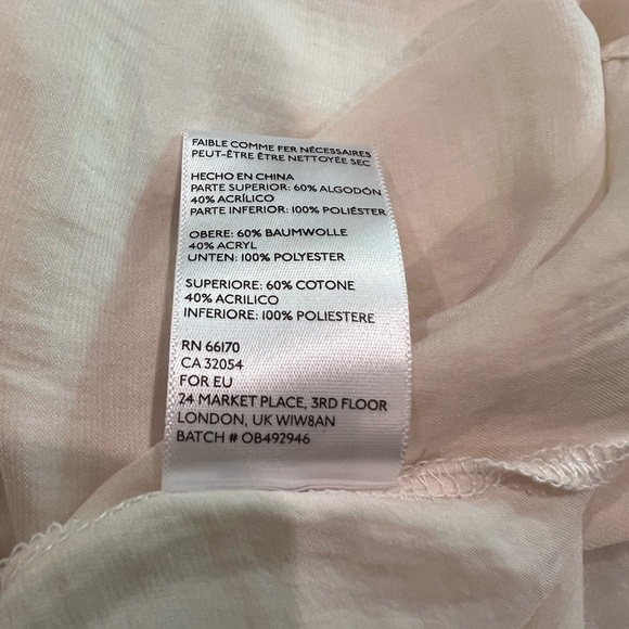 Kimchi Blue Ivory Knit and Flowy Babydoll Style Top Size M - Picture 11 of 14